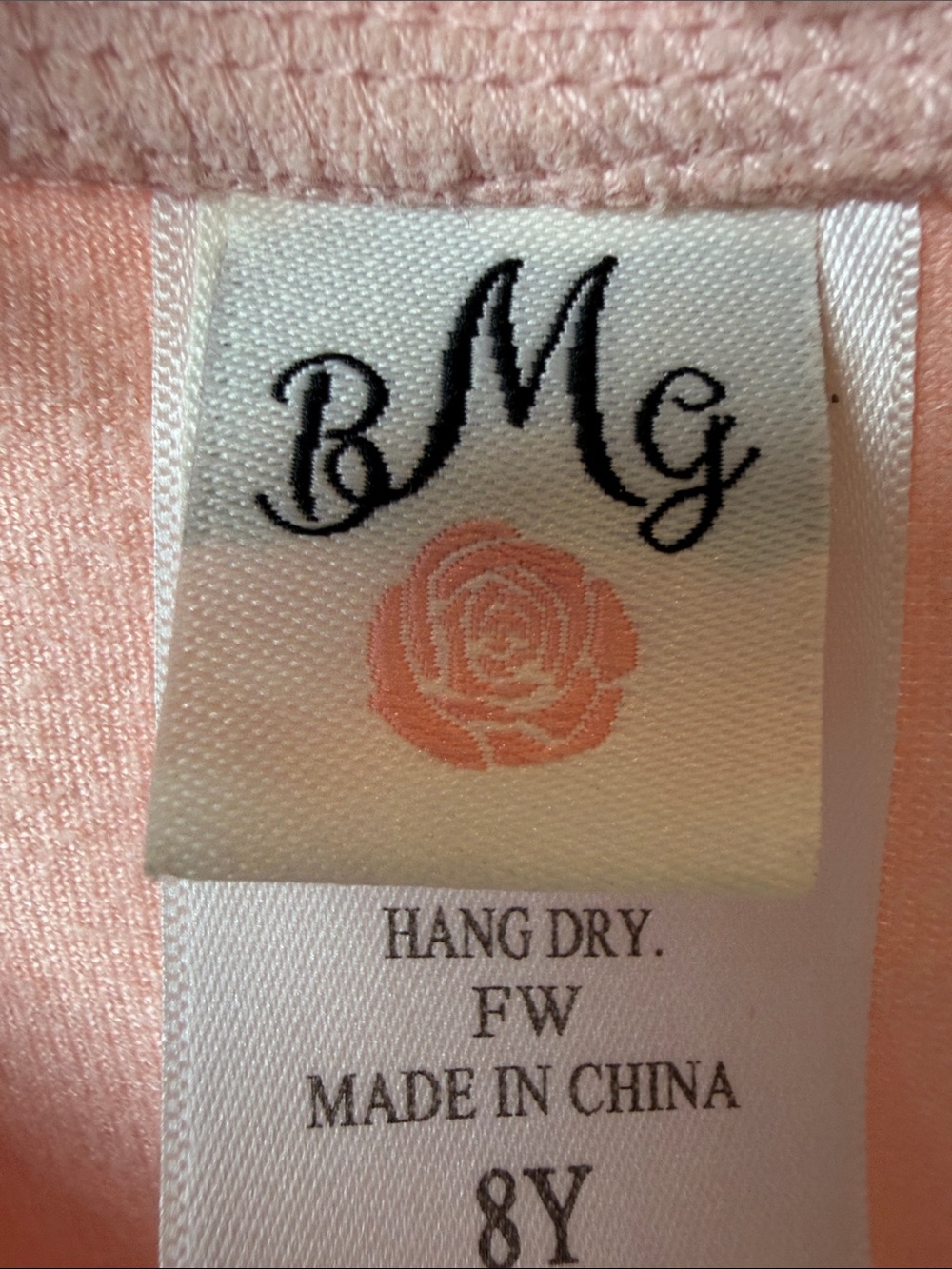 BMG Girls Soft Petal Pink Faux Suede Ruffle Sleeve Jacket Size 8Y - Picture 4 of 5